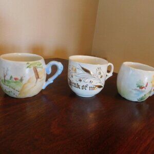 Hand Painted Porcelain Cup Collection